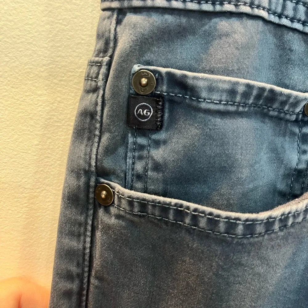AG‎ Adriano Goldschmied The Graduate Tailored Leg Pants Mens Sz 33 32 Blue Chino